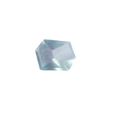 Aquamarine free-form hexagon - 15x11.5mm