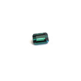 Tourmaline emerald octagon cut - 6x4mm (Blue Indicolite)