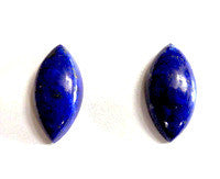 Natural lapis lazuli marquise cut cabochon 10x5mm gemstone