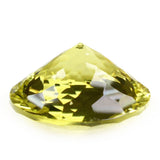 genuine lemon quartz round net-cut 10mm loose gemstone