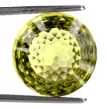 natural lemon quartz round net-cut 10mm loose gemstone