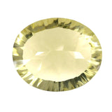 lemon quartz oval concave cut 12x10mm genuine jewel
