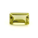 lemon quartz octagon emerald cut 16x10mm natural gemstone