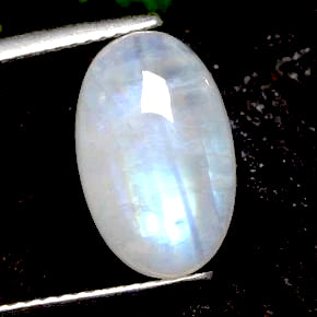 Rainbow moonstone oval cut cabochon 20x10mm loose gemstone