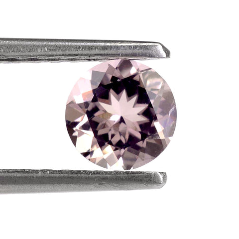 morganite round cut 7mm pink genuine jewel