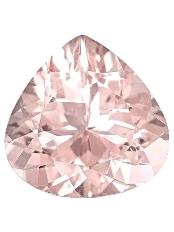 morganite pear cut 15x14mm pink natural gemstone