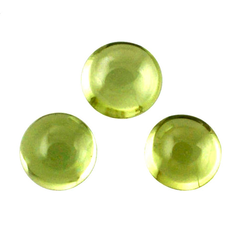 peridot green round cabochon 8mm loose gemstone