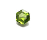 Peridot green hexagon step-cut 6mm beautiful stone