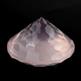 natural rose quartz round net-cut 14mm loose gemstone 