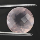 rose quartz round checkerboard 8mm natural gemstone