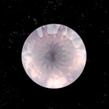 rose quartz round concave cut 12mm genuine jewel