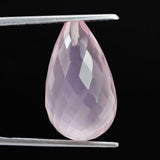 rose quartz briolette 20x12mm gemstone
