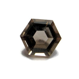 smoky quartz hexagon step-cut 6mm natural stone
