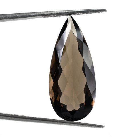 Smoky quartz brown pear cut 12x6mm loose gemstone