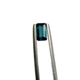 blue tourmaline indicolite emerald octagon cut 8x4mm jewel