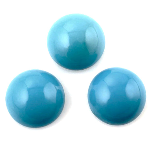Turquoise round cut cabochon 10mm gemstone 