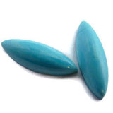 Turquoise marquise cut cabochon 24x8mm gemstone